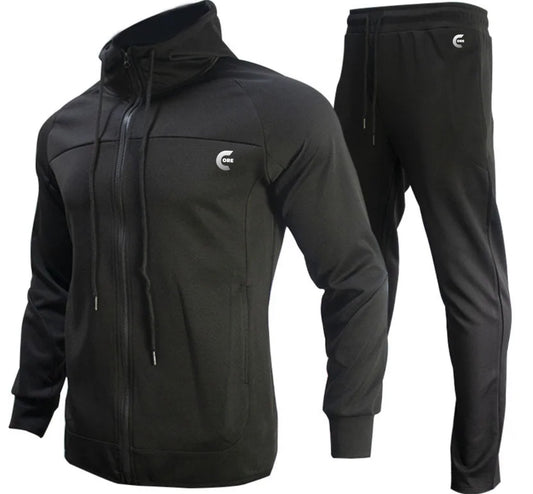 Men's Tracksuit Long Sleeve Zip Jacket and Sweats Set