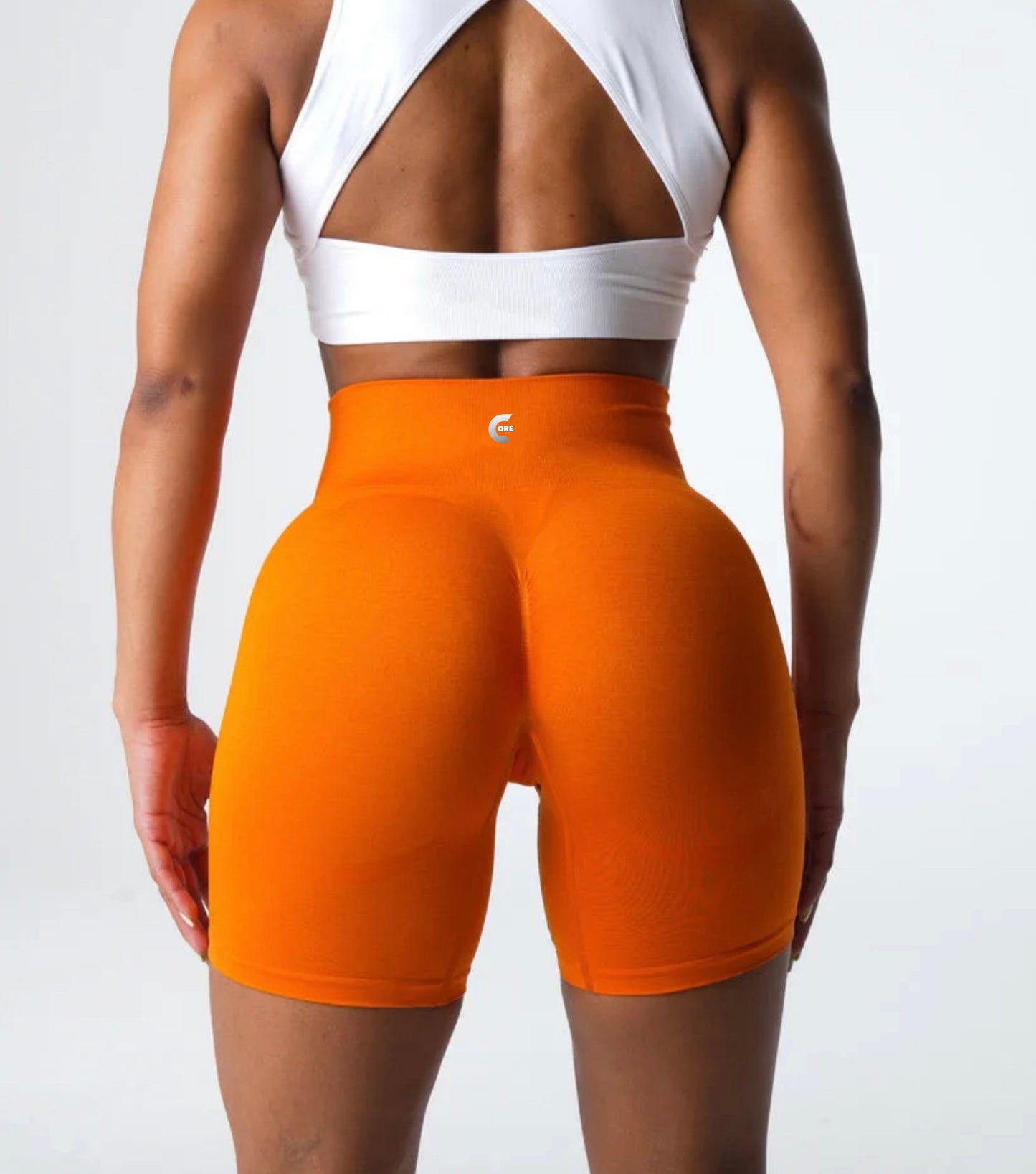 High Waist Fitness Shorts with Scrunch Design for Women